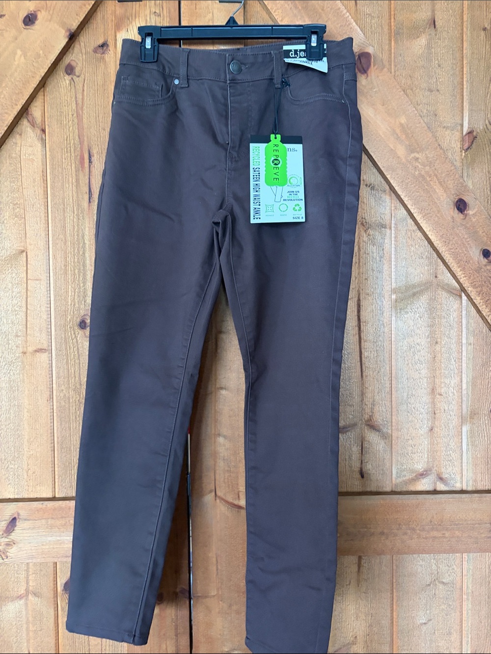 d. jeans women Brown Stretch Skinny Pants with Tag